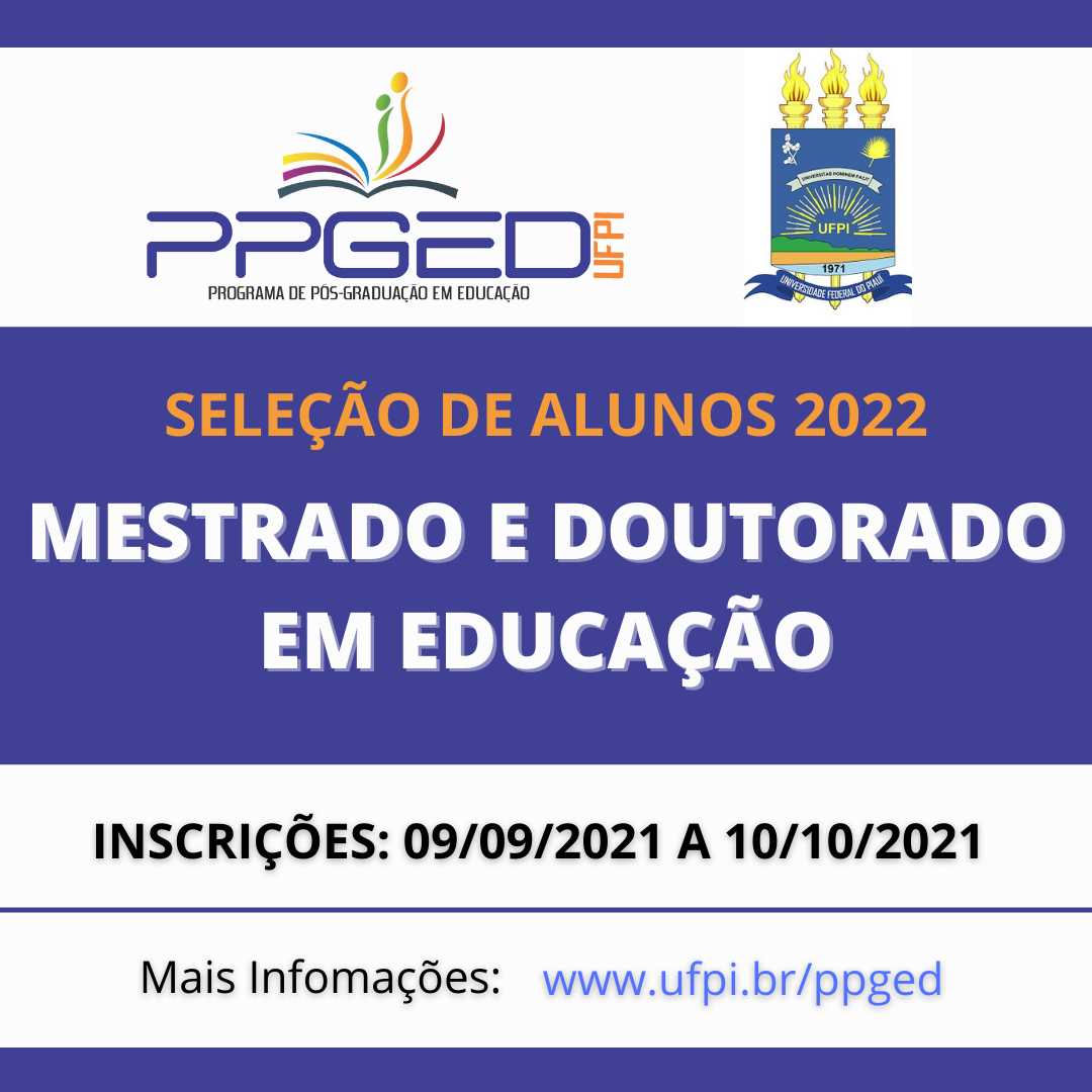 inicio - Programa de Pós-Graduação em Educação