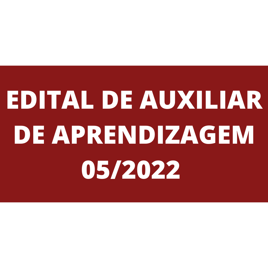 EDITAL DE AUXILIAR DE APRENDIZAGEM 052022