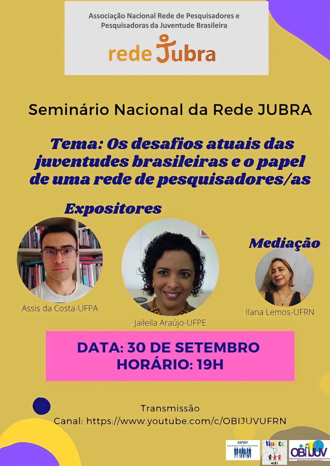 Convite Seminário RedeJubra 1
