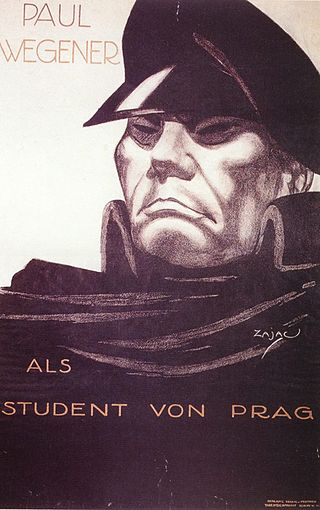 320px Paul Wegener als Student von Prag Filmplakat 1913