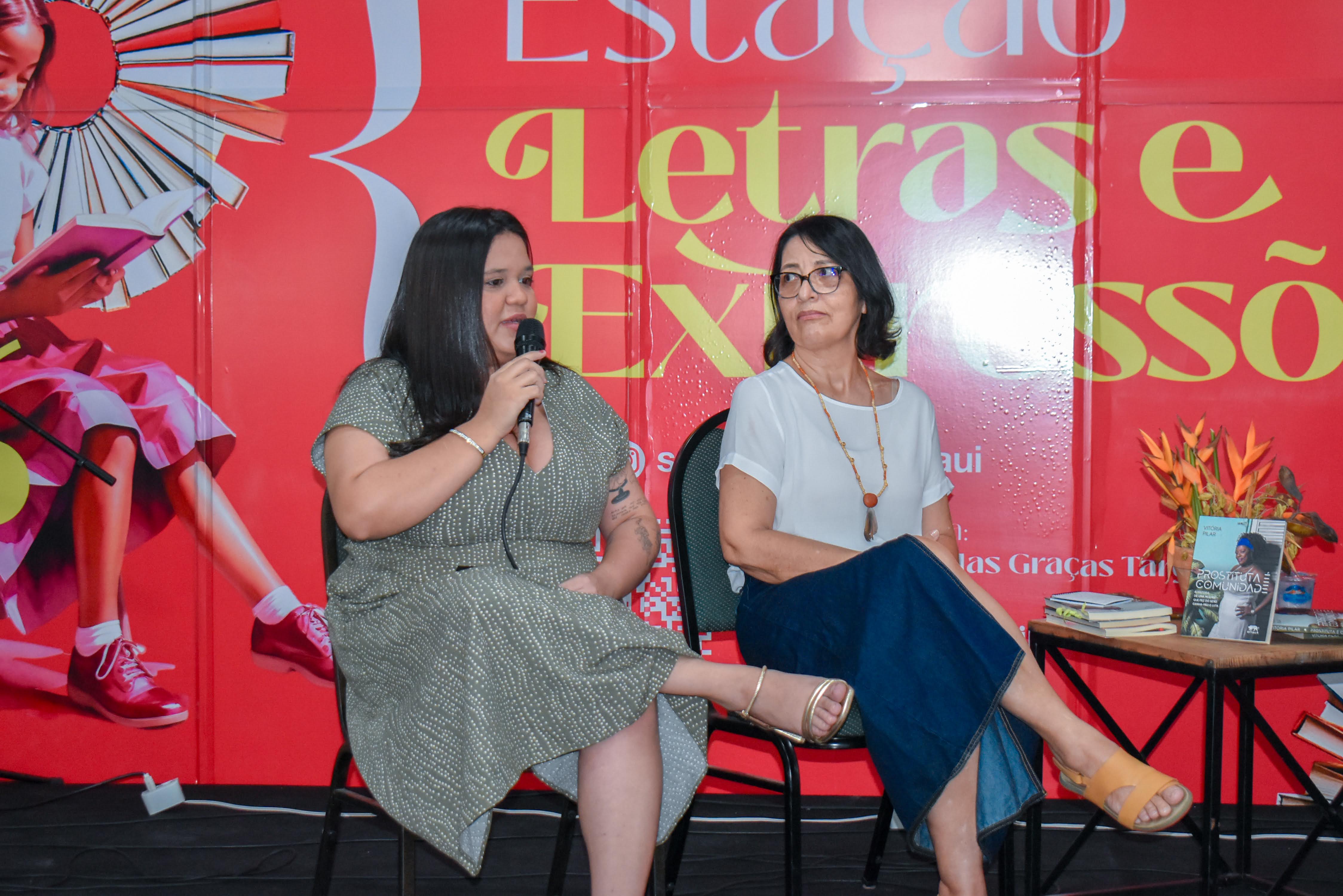 Vitória Pilar conversa sobre seu livro “Prostituta é Comunidade” no espaço  Letras e Expressões do SALIPI 2024