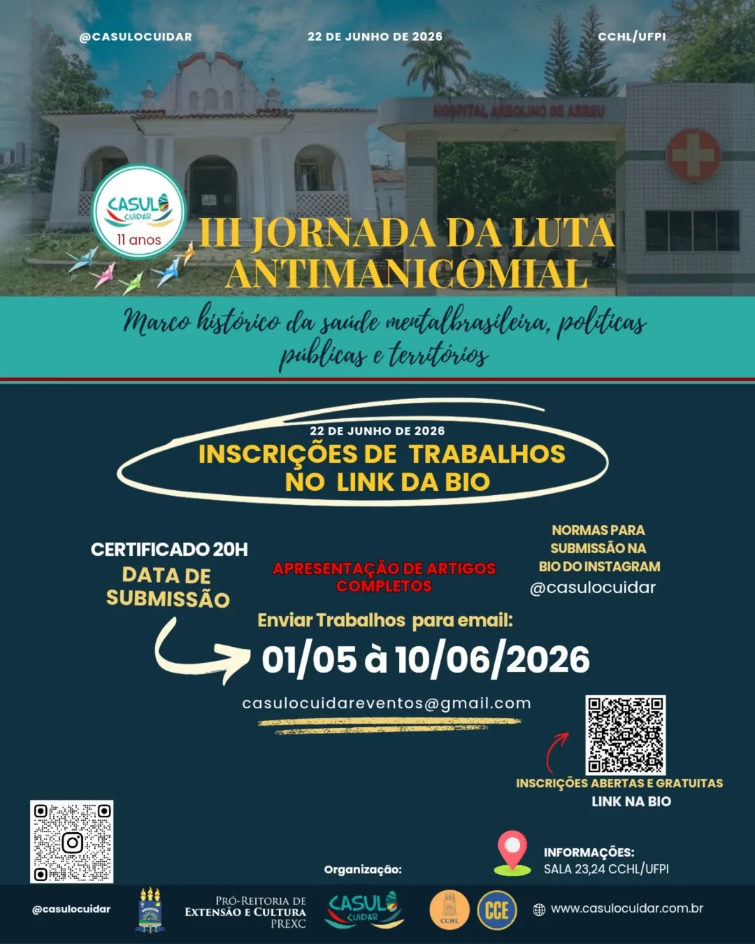 SaveClip.App 706813821 17972848713045835 2573992482243037668 n III Jornada da Luta Antimanicomial debate saúde mental, políticas públicas e cuidado em liberdade na UFPI-radardasaude