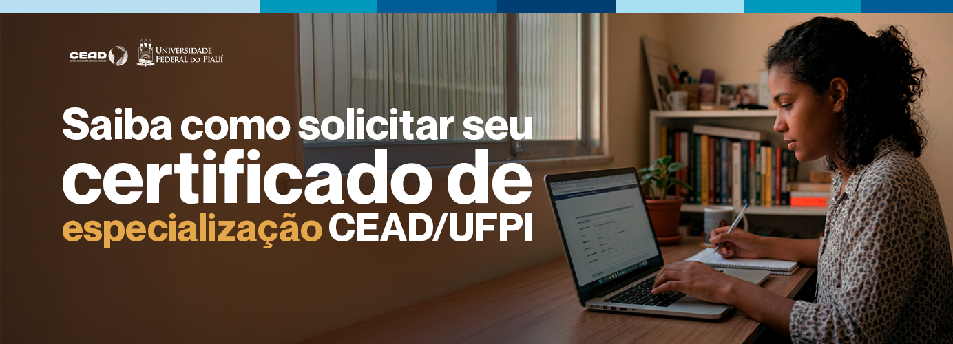 Certificado de Especialização CEAD/UFPI