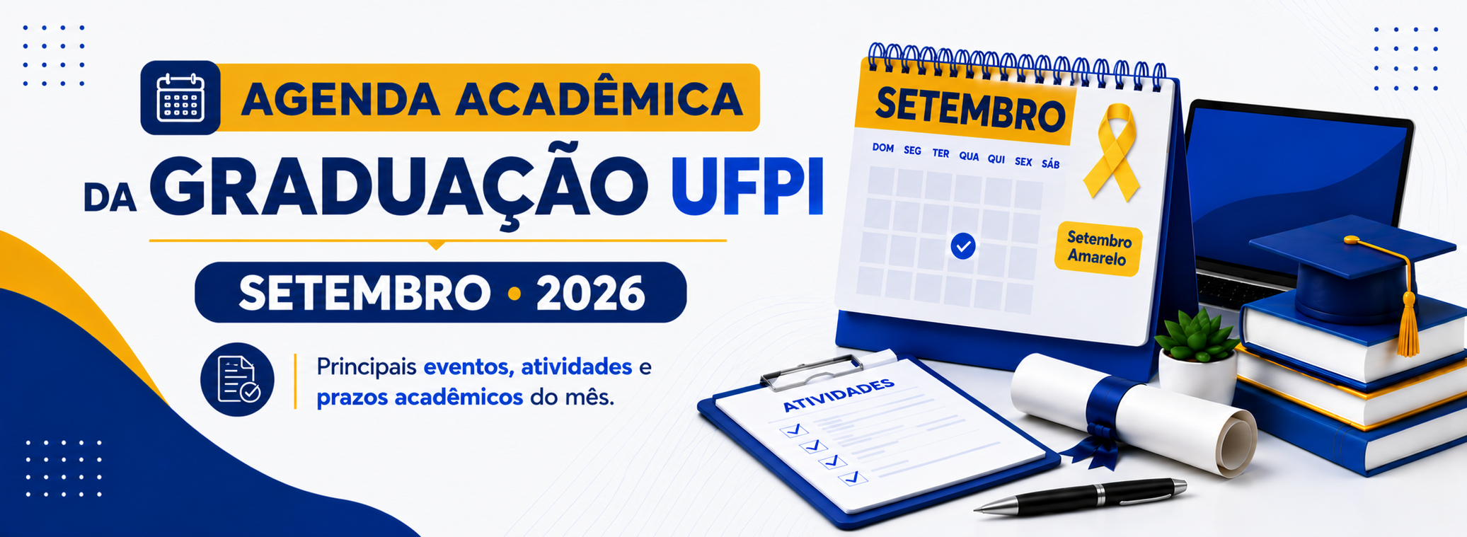 Confira os principais eventos acadêmicos previstos para setembro
