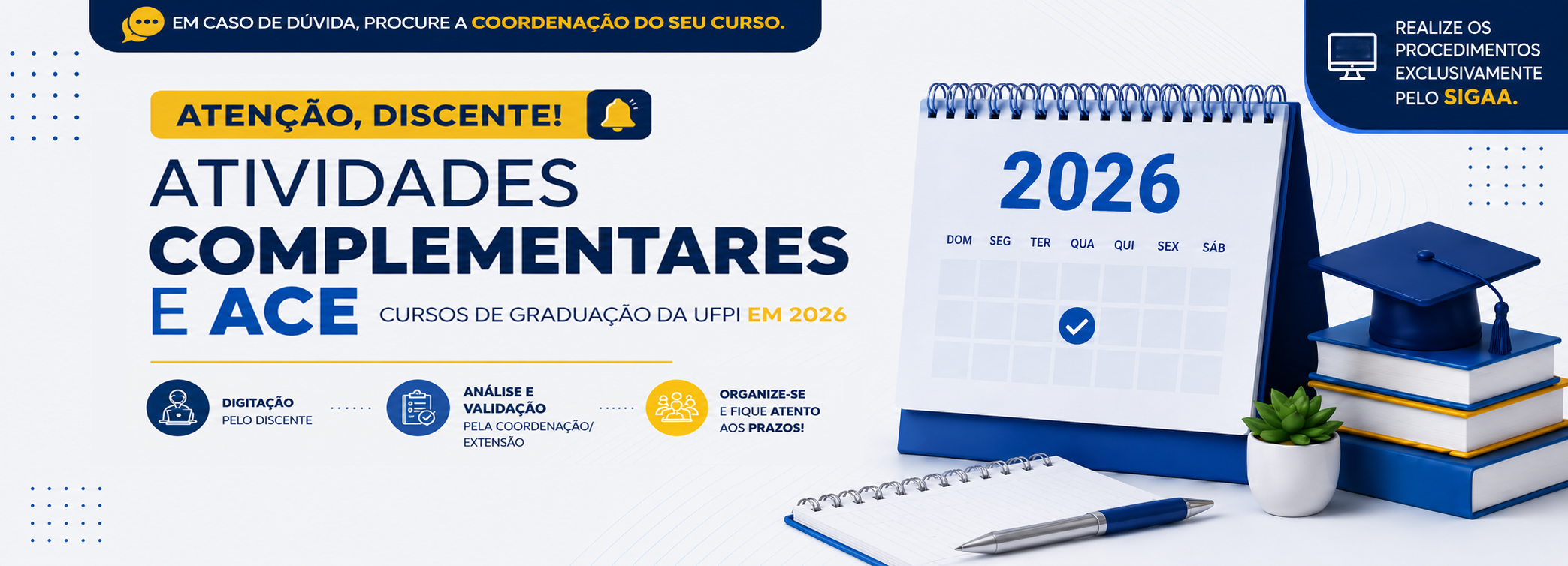 Cronograma de Atividades Complementares e ACE 2026